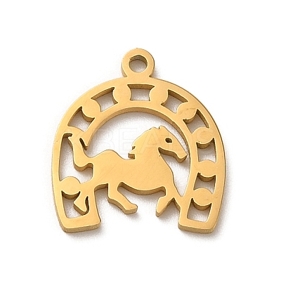 304 Stainless Steel Charms STAS-O005-17G-1
