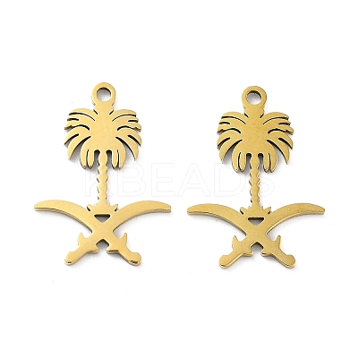 Ion Plating(IP) 201 Stainless Steel Connector Charms STAS-A090-20G-1