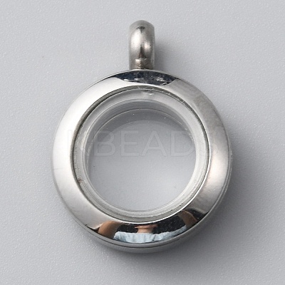304 Stainless Steel Locket Pendants STAS-WH0044-13A-P-1