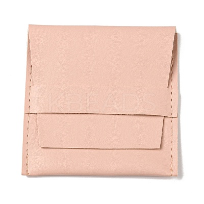 Square PU Leather Jewelry Flip Pouches PAAG-PW0007-11A-1