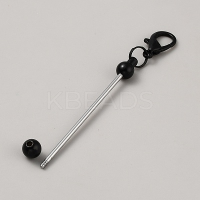 Spray Printed Alloy Bar Beadable Pendant Decorations for Jewelry Making DIY Crafts KEYC-WH0025-684P-06-1
