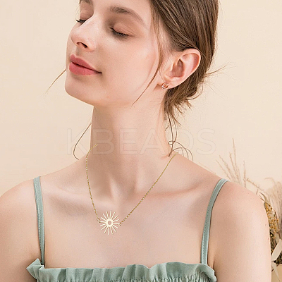 12Pcs 4 Styles 304 Stainless Steel Cable Chain Necklace Making STAS-SC0010-23G-1