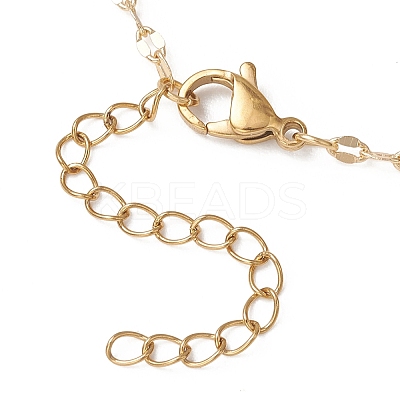 2.5MM Brass Dapped Chain Slider Necklace Making AJEW-JB01545-01-1
