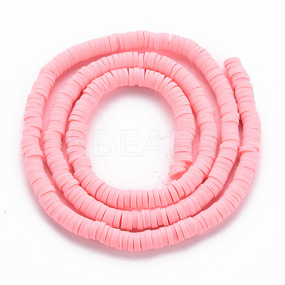 Handmade Polymer Clay Bead Strands CLAY-T002-4mm-71-1