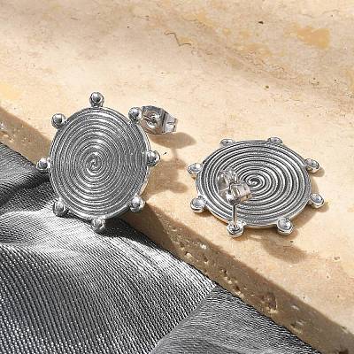 304 Stainless Steel Stud Earrings for Women EJEW-M089-03P-1
