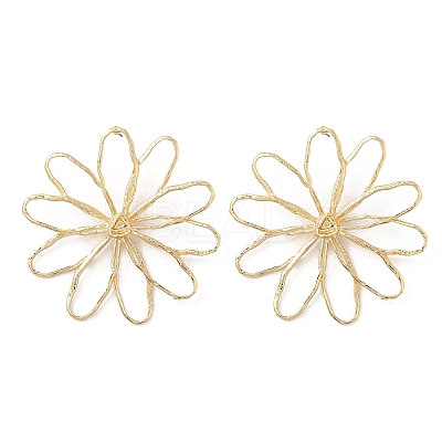 Alloy Stud Earrings EJEW-D300-02G-02-1