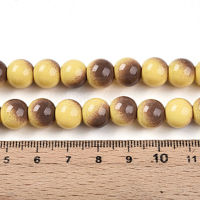 Baking Paint Glass Beads X1-DGLA-N012-10mm-09-1