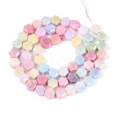 Anti-Tarnish Electroplate Glass Beads Strands GLAA-T028-8mm-02M-1