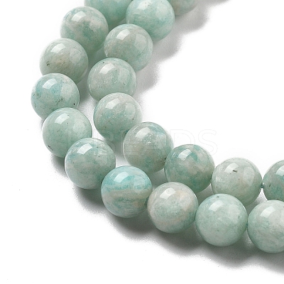 Natural Amazonite Beads Strands G-L618-A01-6mm-1