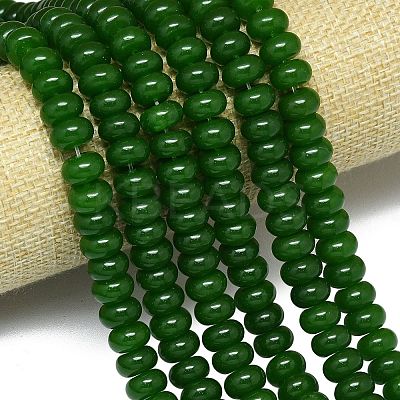 Natural Malaysia Jade Beads Strands G-B165-G01-6x10mm-12-1
