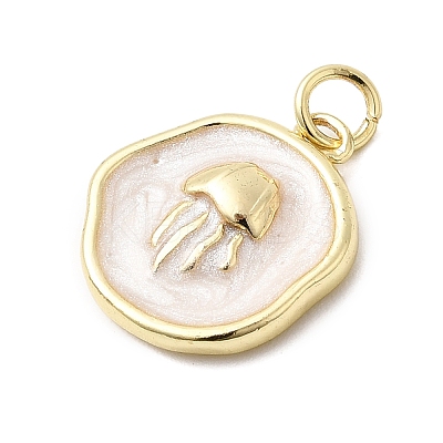 Brass Pendants KK-D105-08F-G-1
