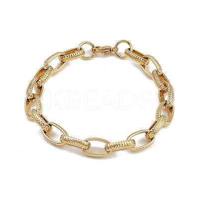 304 Stainless Steel Cable Chain Bracelets for Women BJEW-Z143-10G-1
