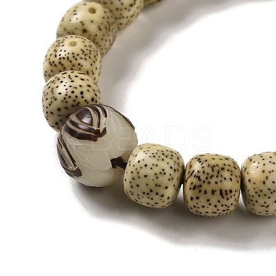 Synthetic Turquoise & Moon and Star Bodhi Beaded Stretch Bracelets BJEW-B080-12-1