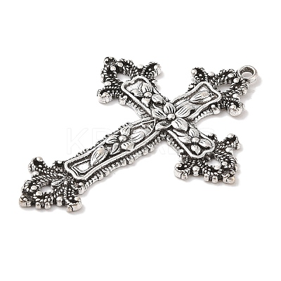 Tibetan Style Alloy Big Gothic Pendants TIBEP-A20541-AS-FF-1