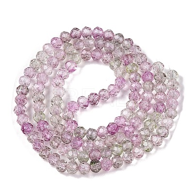 Transparent Glass Beads Strands GLAA-T023-4mm-A16-1