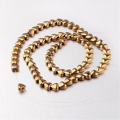 Electroplate Non-magnetic Synthetic Hematite Bead Strands G-F300-22A-03-1