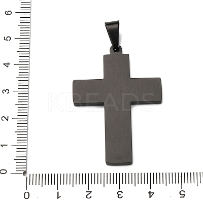 304 Stainless Steel Pendants STAS-P421-16B-1
