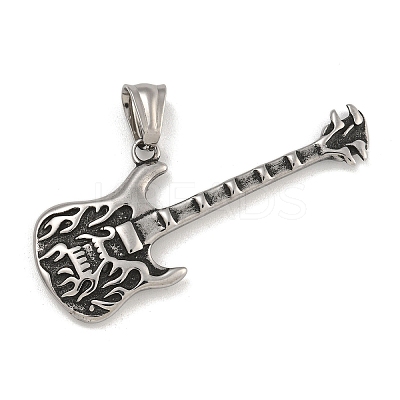 304 Stainless Steel Big Pendants STAS-D110-12AS-1