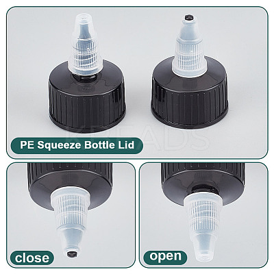 Plastic Twist Bottle Cap SRIB-WH0148-392-1