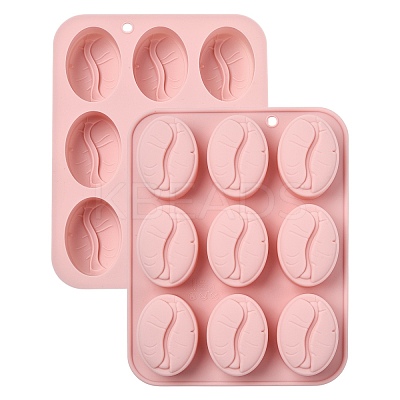 2Pcs Coffee Bean Silicone Molds ST-CJ0043-017-1