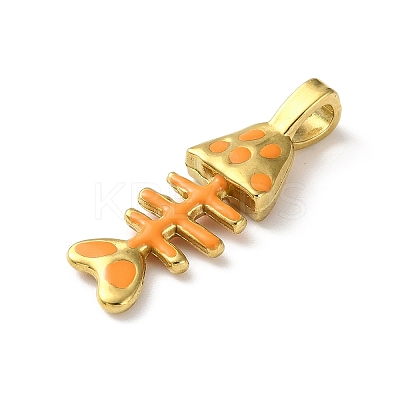 304 Stainless Steel Enamel Pendants LS-FIND-Z102-06G-01-1