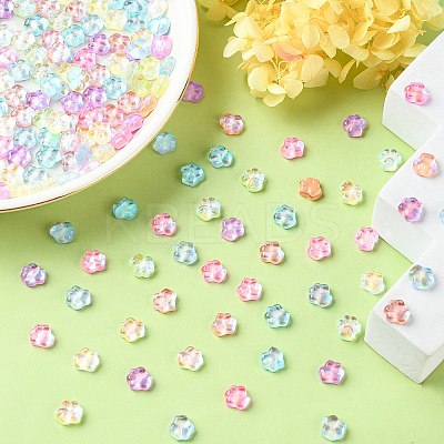 100Pcs Cat Paw Print Resin Cabochons RESI-CJ0002-91-1