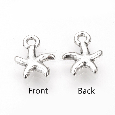 Tibetan Style Alloy Charms TIBE-S311-19AS-FF-1