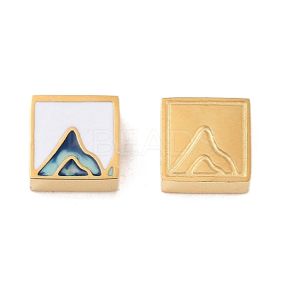 Ion Plating(IP) 304 Stainless Steel Enamel Beads STAS-I309-11A-G-1