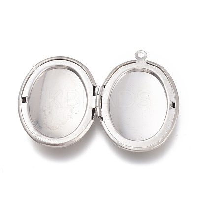 Tarnish Resistant 316 Stainless Steel Locket Pendants STAS-Z010-01-1