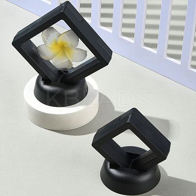 4Pcs 2 Styles Plastic 3D Floating Frame Display Holder ODIS-FS0001-02B-1