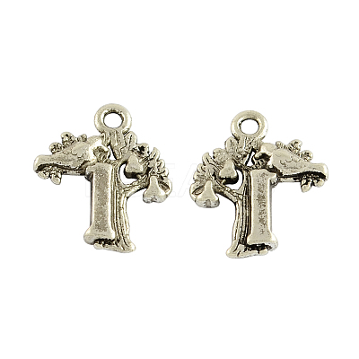 Tibetan Style Alloy Pendants TIBEP-GC140-AS-NR-1