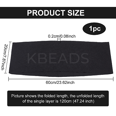 85% Cotton & 15% Elastic Fiber Ribbing Fabric for Cuffs FIND-WH0150-92B-1