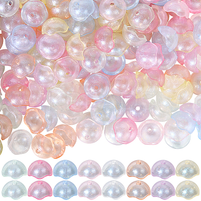 200Pcs Luminous Acrylic Bead Cone SACR-SP0001-25-1