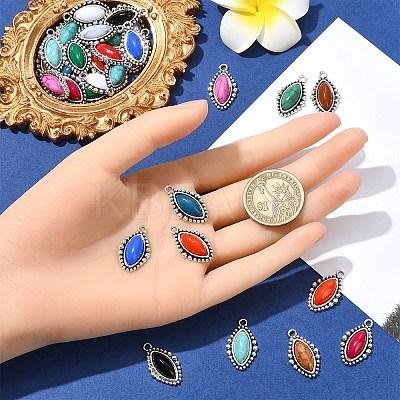 30Pcs 15 Styles Zinc Alloy Pendants FIND-YW0006-43-1