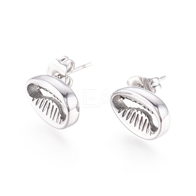 304 Stainless Steel Stud Earrings EJEW-I235-11A-1