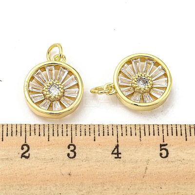 Brass with Cubic Zirconia Pendants FIND-Z023-13G-1