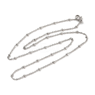 Non-Tarnish 304 Stainless Steel Satellite Chain Necklaces NJEW-I248-13P-1