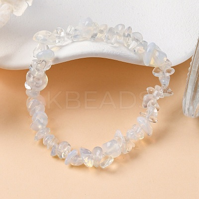 Unisex Chip Opalite Beaded Stretch Bracelets BJEW-S143-10-1