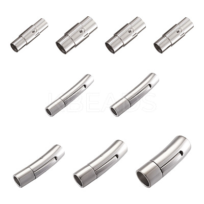 304 Stainless Steel Bayonet Clasps & Magnetic Screw Clasps STAS-YS0001-04P-1