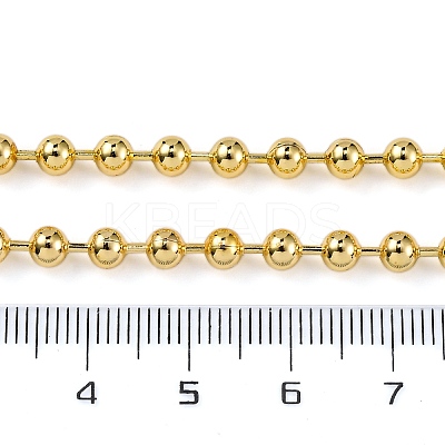 Rack Plating Brass Ball Chain Necklaces for Women NJEW-A035-04G-02-1