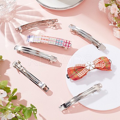 18pcs Iron Hair Barrette Findings IFIN-SC0001-67-1