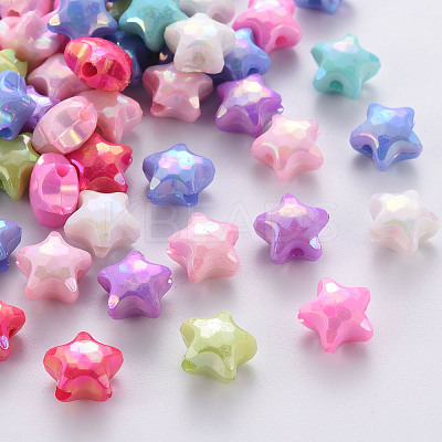 Opaque Acrylic Beads X-TACR-S153-36I-1