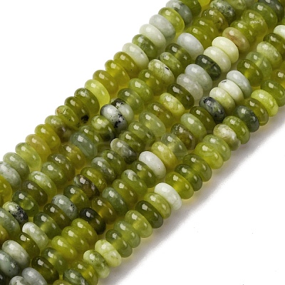 Natural Xiuyan Jade Beads Strands G-L624-H05-6x2mm-1