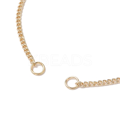 304 Stainless Steel Curb Chain Bracelet Slider Making AJEW-JB01244-01-1
