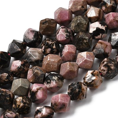 Natural Rhodonite Beads Strands G-Z119-A19-02-1