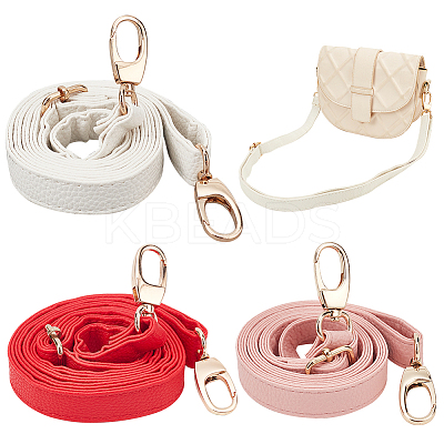 3Pcs 3 Colors Imitation Leather Adjustable Bag Straps FIND-WR0009-89-1