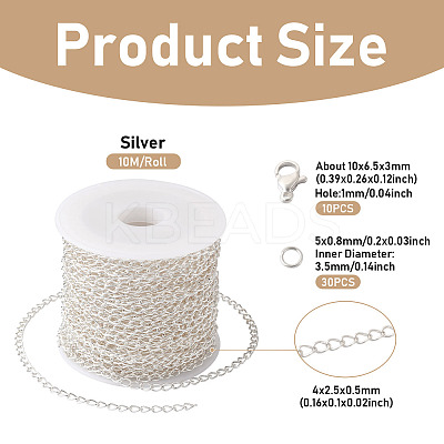 DIY Chain Bracelet Necklace Making Kit DIY-YS0001-43-1
