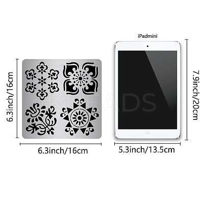 Stainless Steel Cutting Dies Stencils DIY-WH0238-018-1