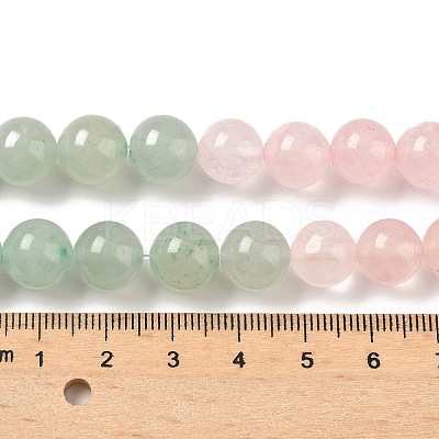 Chakra Natural Yellow Jade & Crystal Quartz & Green Aventurine & Rose Quartz & Carnelian & Sodalite & Amethyst Beads Strands G-NH0002-E03-10mm-1