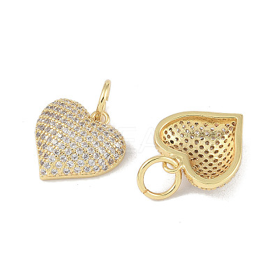 Brass Micro Pave Cubic Zirconia Pendants KK-H477-3G-1